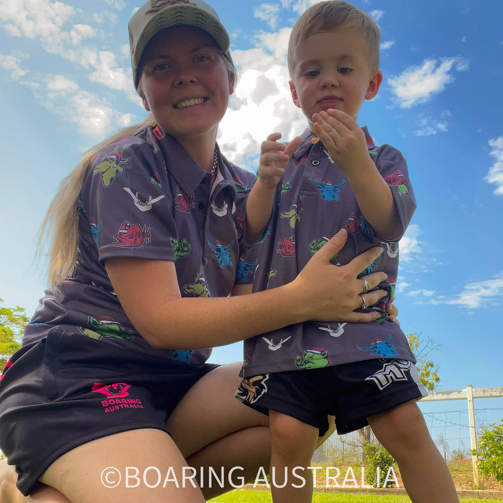 Christmas fishing shirt ADULTS & KIDS – Boaring Australia